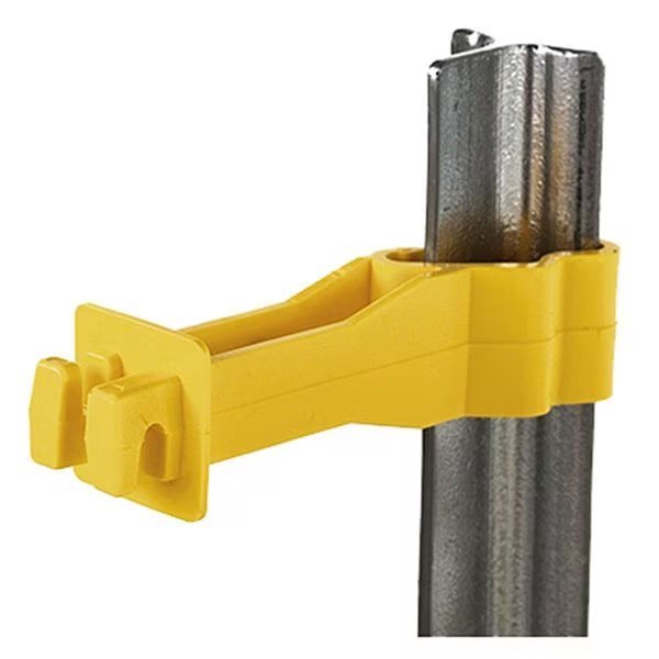SNUG-RT-25 Snug Back Side T-Post Insulator, Yellow, 25 Count, 25PK, Grillgear, Mfr#: GR135140